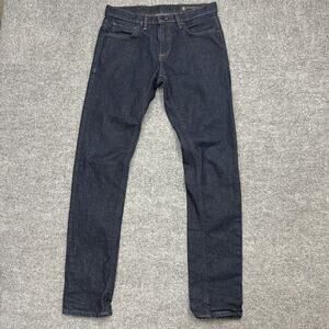 Roark Standard Slim Fit Jeans Mens 31x34 Dark Indigo HWY 133 Denim Raw Pants